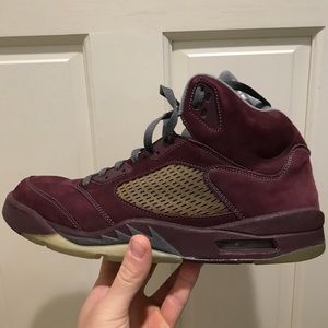 burgundy jordan 5